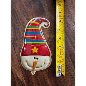 Vintage Snowman Cake Cookie 3D plastic topper Christmas Country Decopack